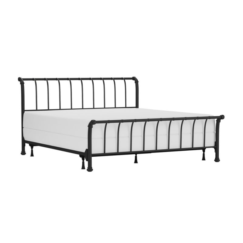 Hillsdale Furniture - Janis King Metal Bed, Textured Black - 1671BKR
