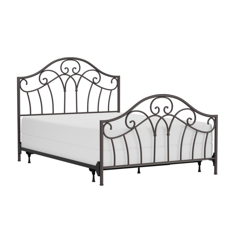 Hillsdale Furniture - Josephine Queen Metal Bed, Metallic Brown - 1544BQR
