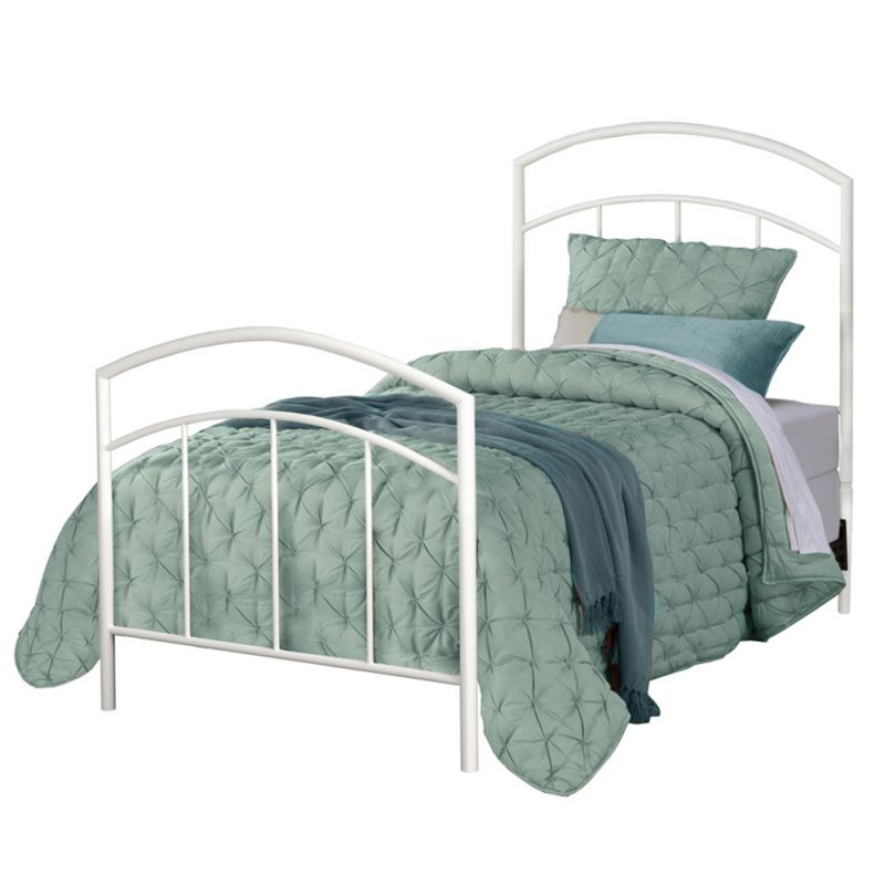 Hillsdale Furniture - Julien Twin Metal Bed, Textured White - 1280BTWR