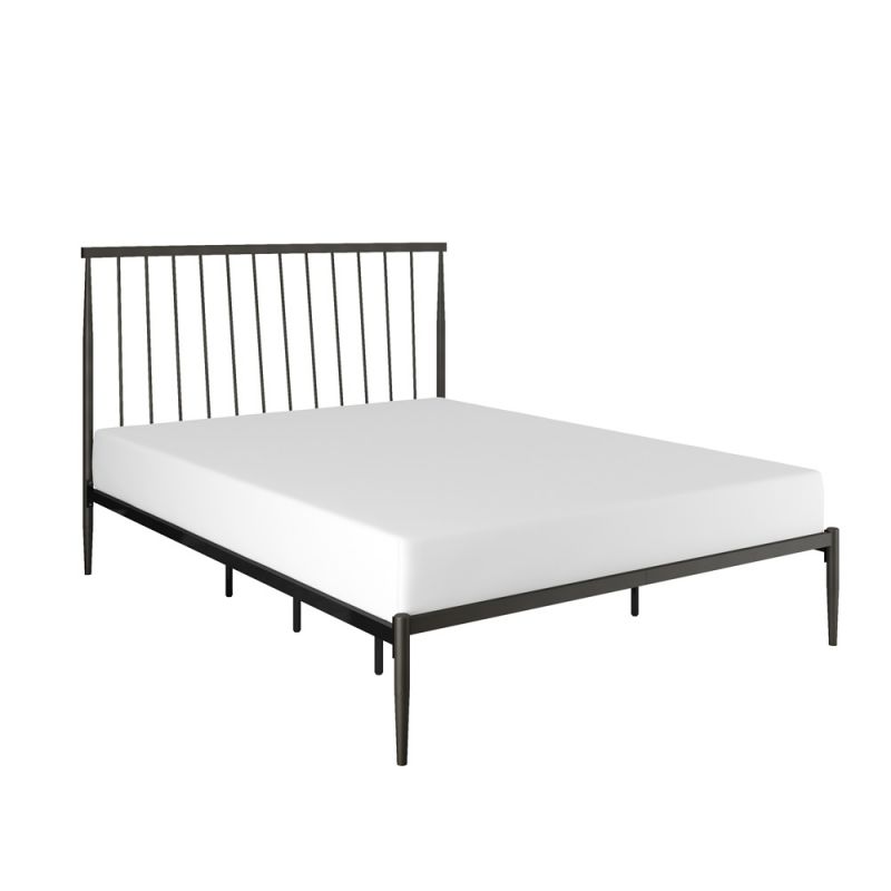 Hillsdale Furniture - Kent Queen Metal Platform Bed, Oiled Bronze - 2849-500