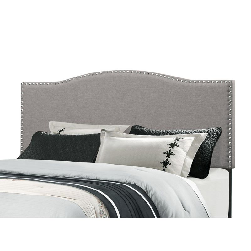 Hillsdale Furniture - Kiley King Upholstered Headboard with Frame, Glacier Gray - 2011HKRG