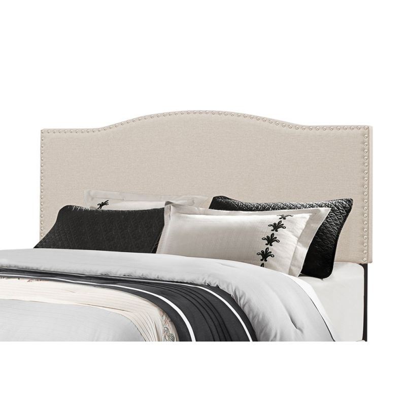 Hillsdale Furniture - Kiley King Upholstered Headboard with Frame, Linen - 2011HKRL