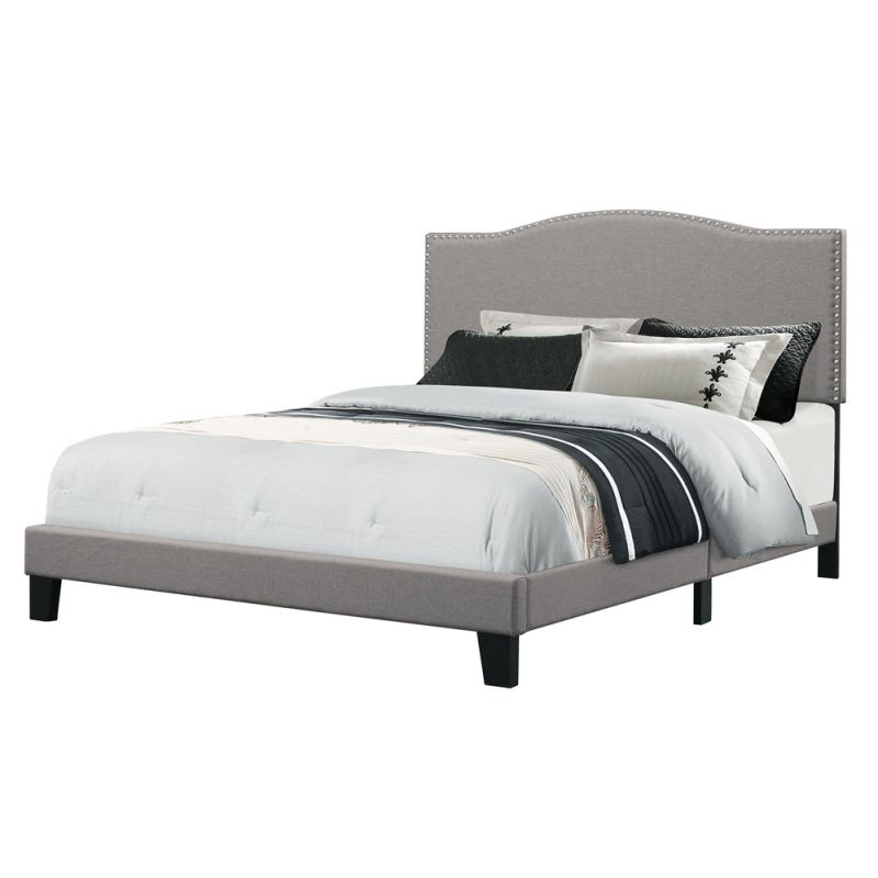 Hillsdale Furniture - Kiley Queen Upholstered Bed, Glacier Gray - 2011-500