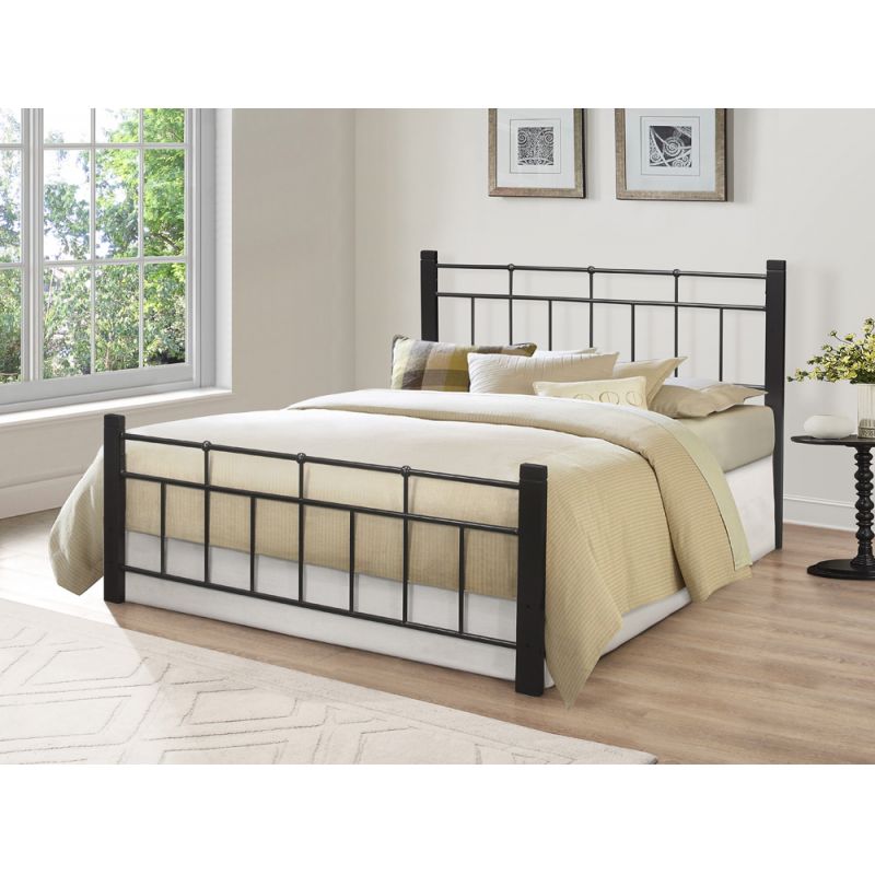 Hillsdale Furniture - McGuire Metal Twin Bed, Gray Pewter - 2615BTWR