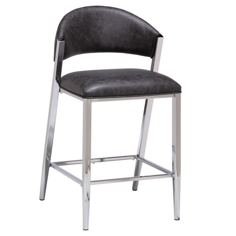 Hillsdale Furniture - Molina Metal Counter Height Stool, Chrome - 5100-826S