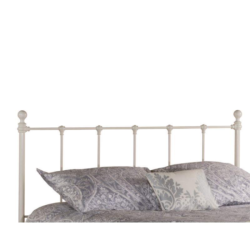 Hillsdale Furniture - Molly Queen Metal Headboard with Frame, White - 1222HQR