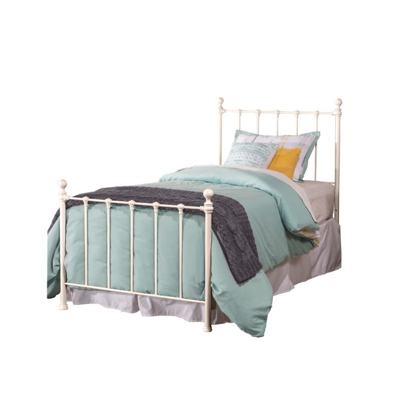 Hillsdale Furniture - Molly Twin Metal Bed, White - 1222BTWR