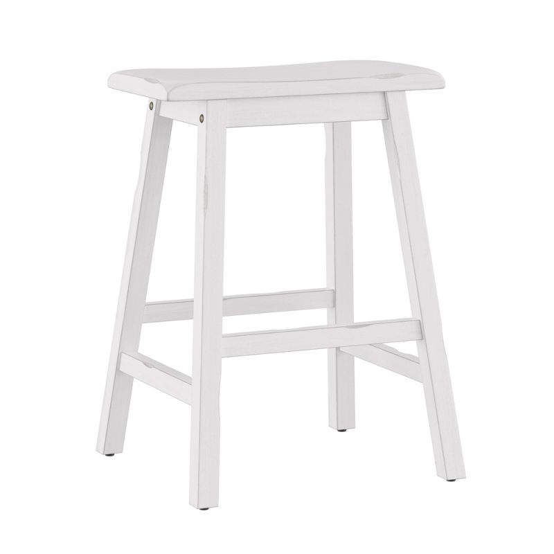 Hillsdale Furniture - Moreno Wood Backless Counter Height Stool, Sea White - 5580-827A