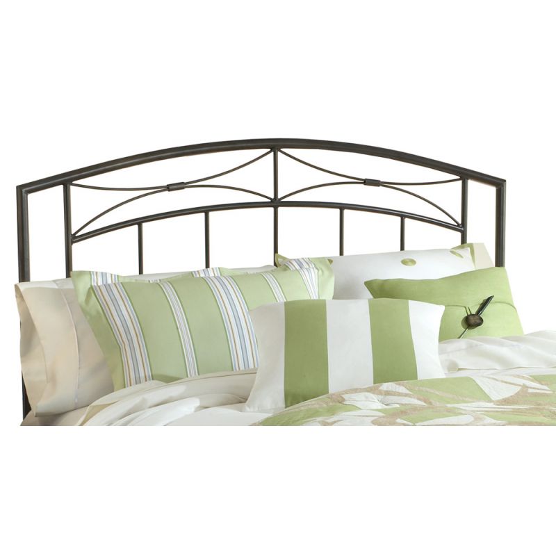 Hillsdale Furniture - Morris Full/Queen Metal Headboard with Frame, Magnesium Pewter - 1545HFQR
