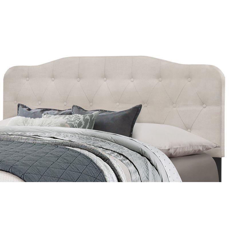 Hillsdale Furniture - Nicole Full/Queen Upholstered Headboard with Frame, Fog - 2010HFQRF