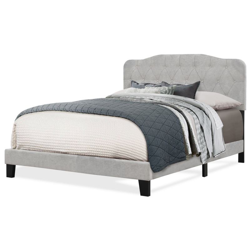 Hillsdale Furniture - Nicole Queen Upholstered Bed, Glacier Gray - 2010-500