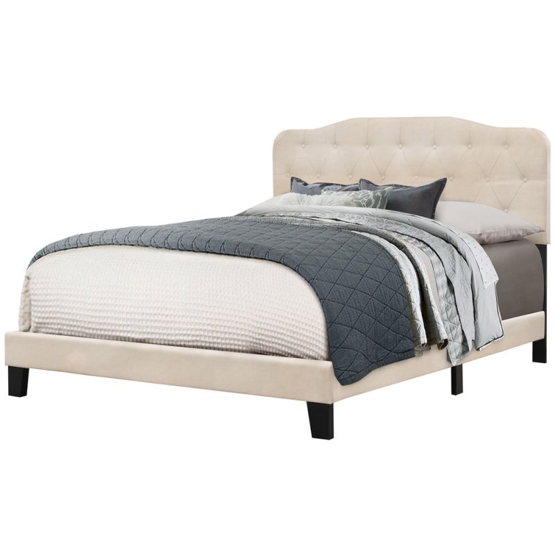 Hillsdale Furniture - Nicole Queen Upholstered Bed, Linen - 2010-502
