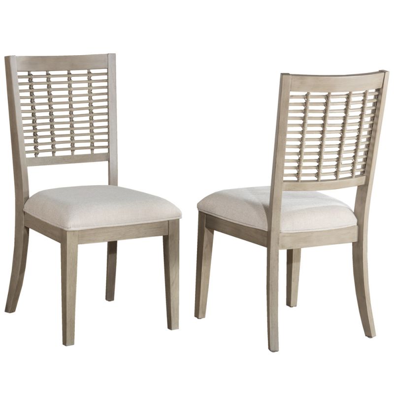Hillsdale Furniture - Ocala Wood Dining Chair, Set of 2, Sandy Gray - 4838-802