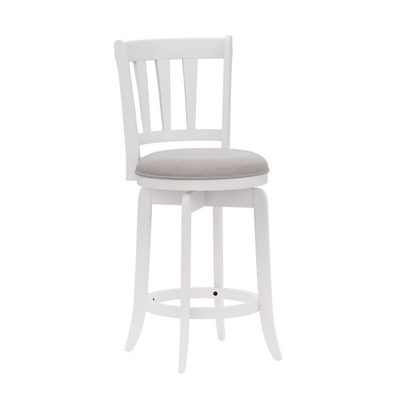 Hillsdale Furniture - Presque Isle Wood Counter Height Swivel Stool, White - 4478-828