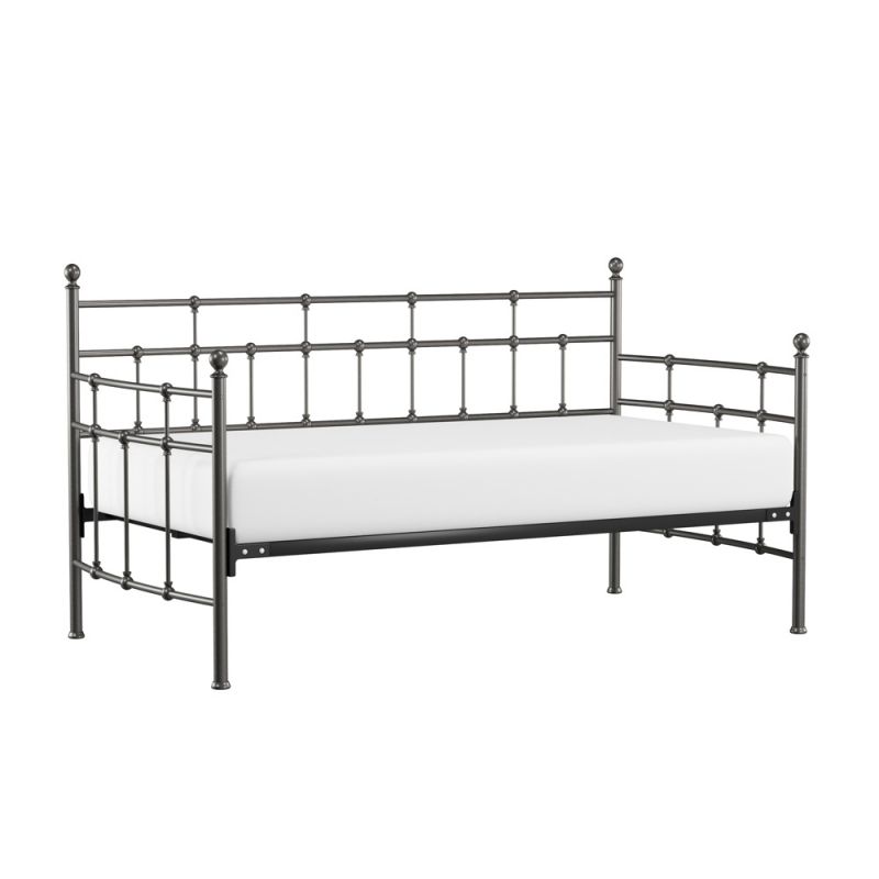 Hillsdale Furniture - Providence Metal Twin Daybed, Aged Pewter - 2737DBLHBM