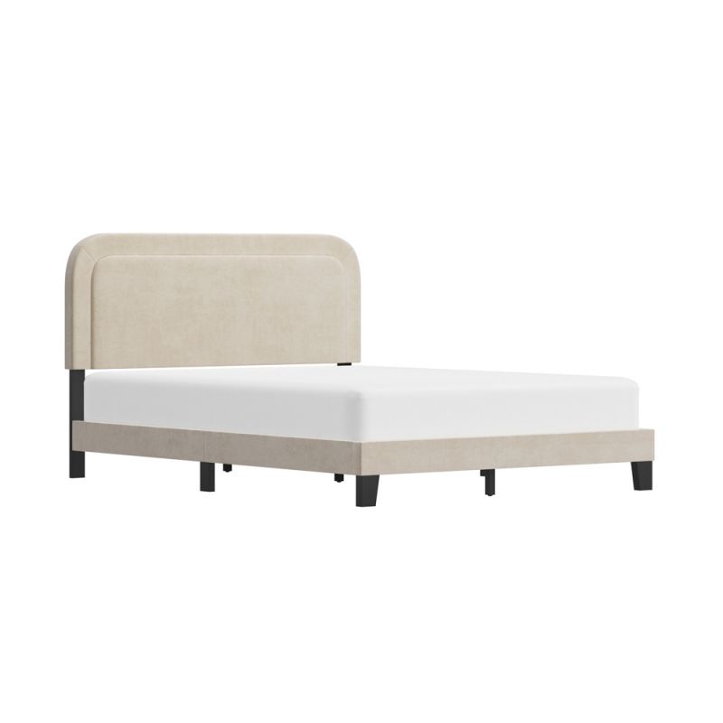 Hillsdale Furniture - Renee Upholstered Queen Bed, Cream - 2920-500