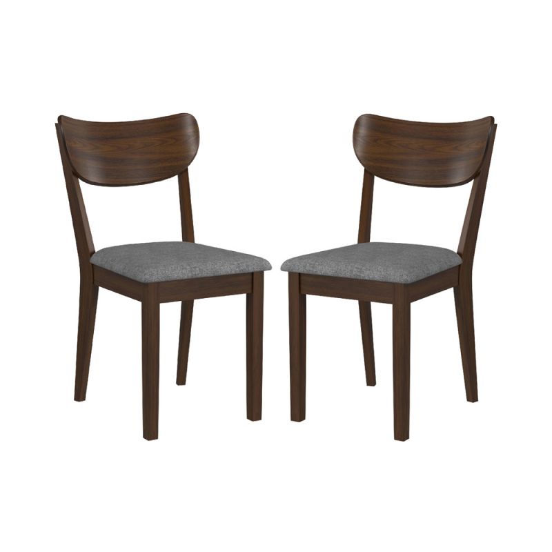 Hillsdale Furniture - San Marino Side Dining Chair with Wood Back, Set of 2, Chestnut - 4702-802