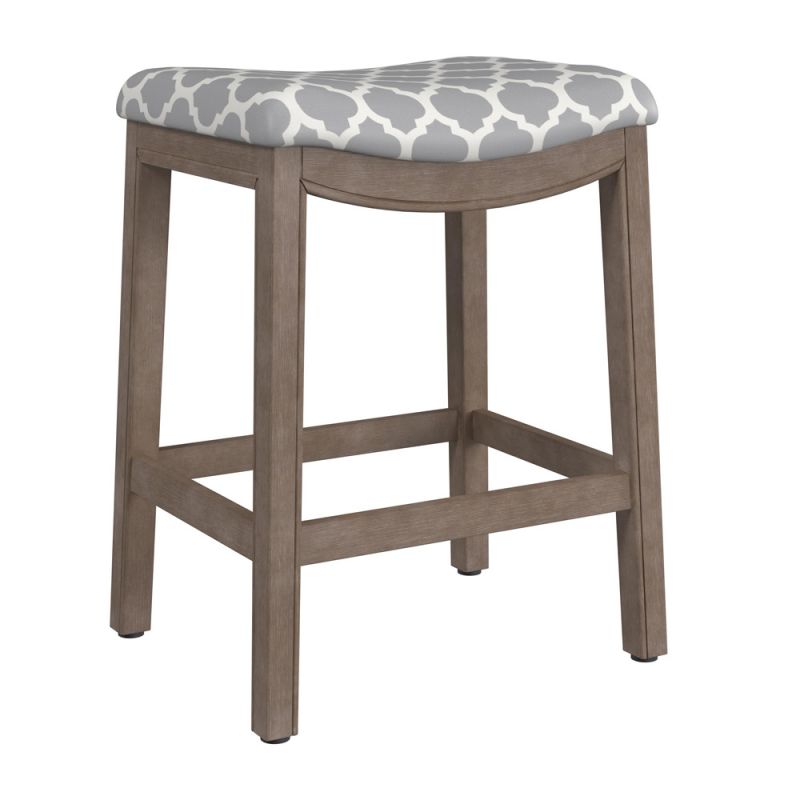 Hillsdale Furniture - Sorella Wood Backless Counter Height Stool, Weathered Gray - 4623-820H