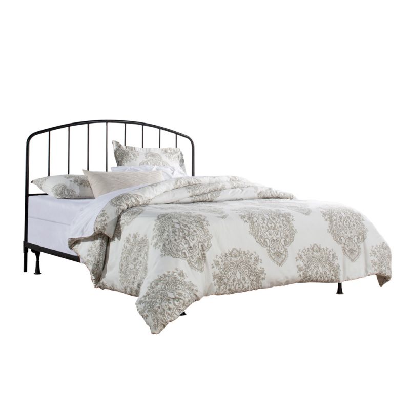 Hillsdale Furniture - Tolland Metal Full/Queen Headboard with Frame, Satin Black - 2587HFQR