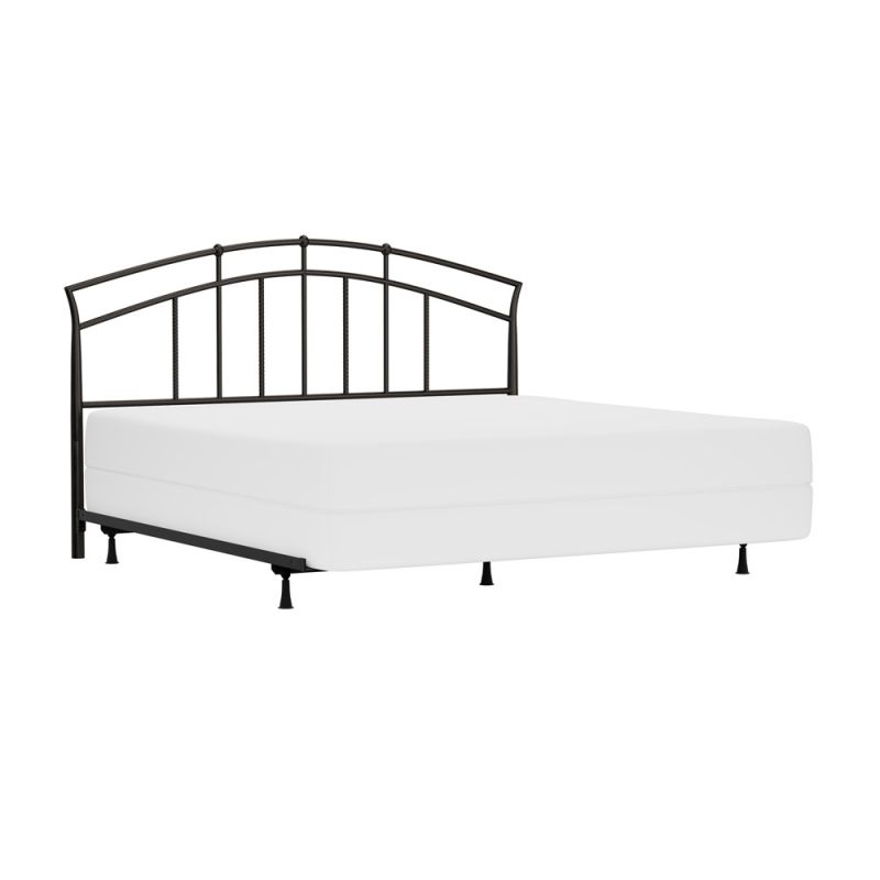 Hillsdale Furniture - Vancouver Metal King Headboard with Frame, Antique Brown - 1024HKR