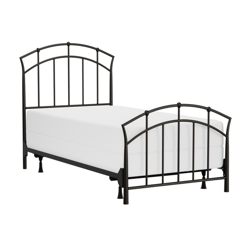 Hillsdale Furniture - Vancouver Metal Twin Bed, Antique Brown - 1024BTWR