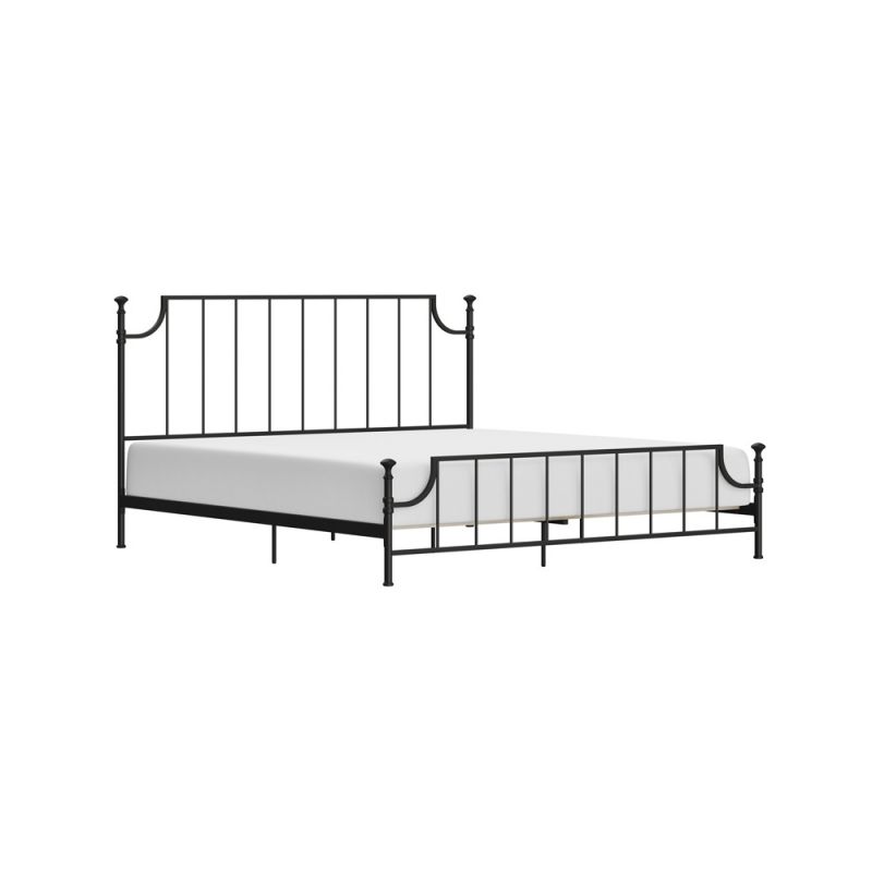 Hillsdale Furniture - Veridian King Metal Bed, Matte Black - 2874-660