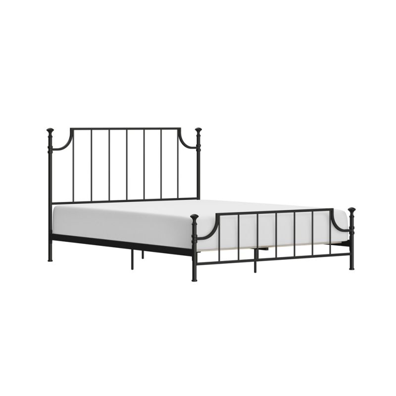 Hillsdale Furniture - Veridian Queen Metal Bed, Matte Black - 2874-500
