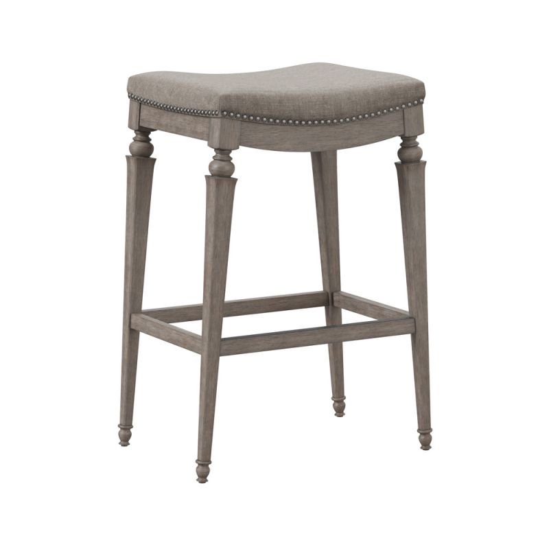 Hillsdale Furniture - Vetrina Wood Backless Counter Height Stool, Weathered Gray - 5606-826