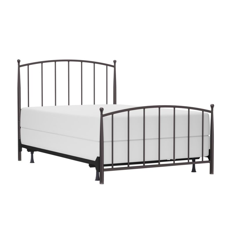 Hillsdale Furniture - Warwick Full Metal Bed with Frame, Gray Bronze - 2345BFR