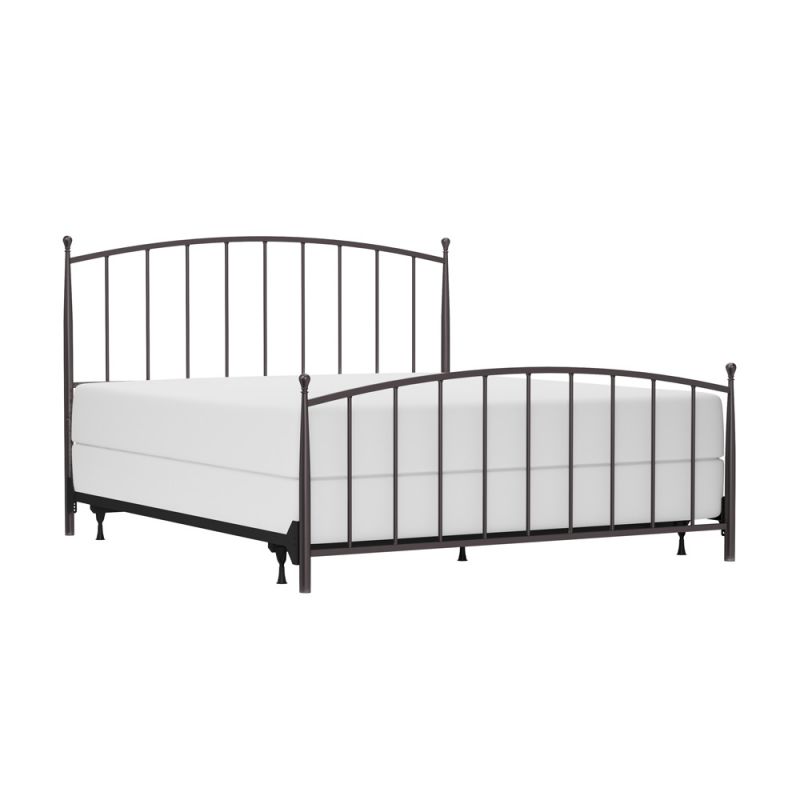 Hillsdale Furniture - Warwick King Metal Bed, Gray Bronze - 2345BKR
