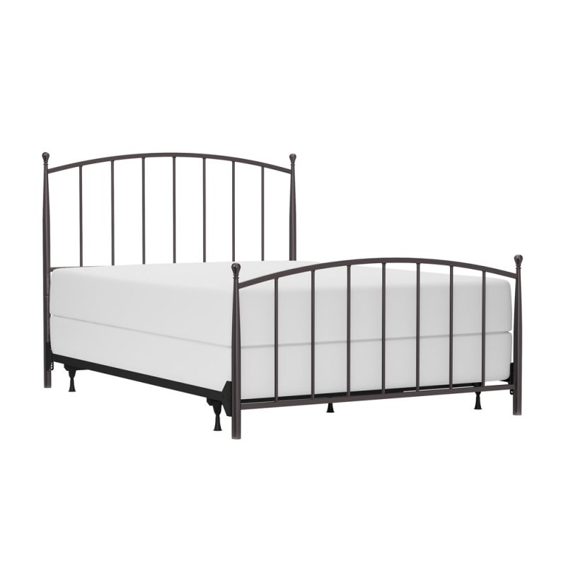 Hillsdale Furniture - Warwick Queen Metal Bed with Frame, Gray Bronze - 2345BQR