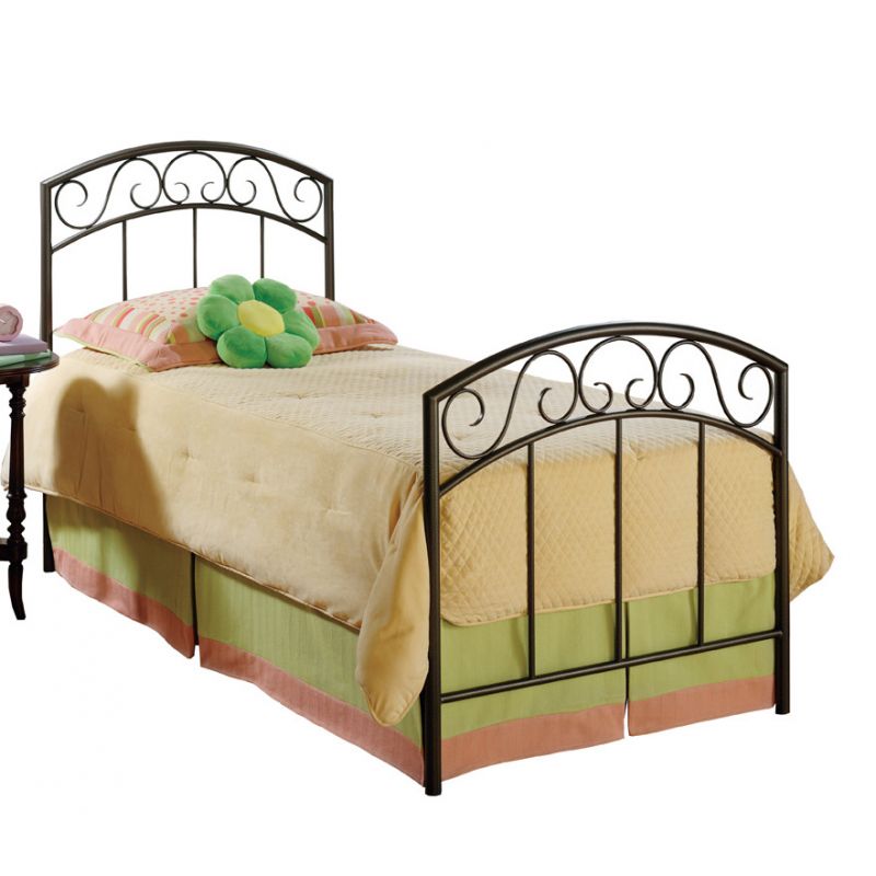 Hillsdale Furniture - Wendell Twin Metal Bed, Copper Pebble - 299BTWR