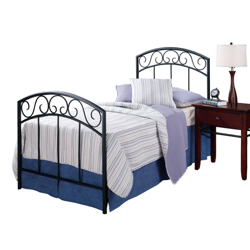 Hillsdale Furniture - Wendell Twin Metal Bed, Textured Black - 298BTWR