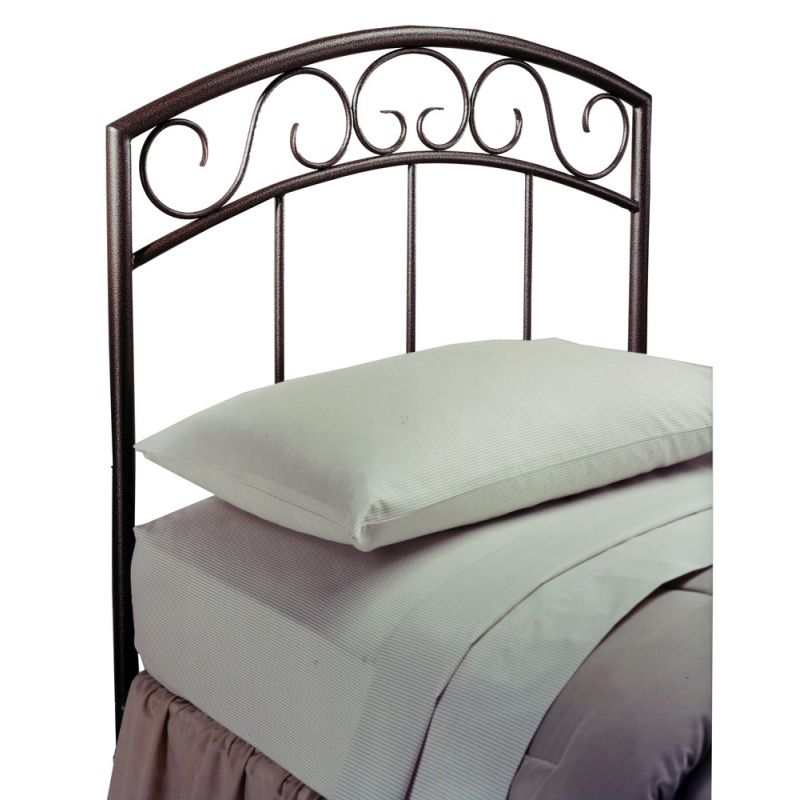 Hillsdale Furniture - Wendell Twin Metal Headboard with Frame, Copper Pebble - 299HTWR