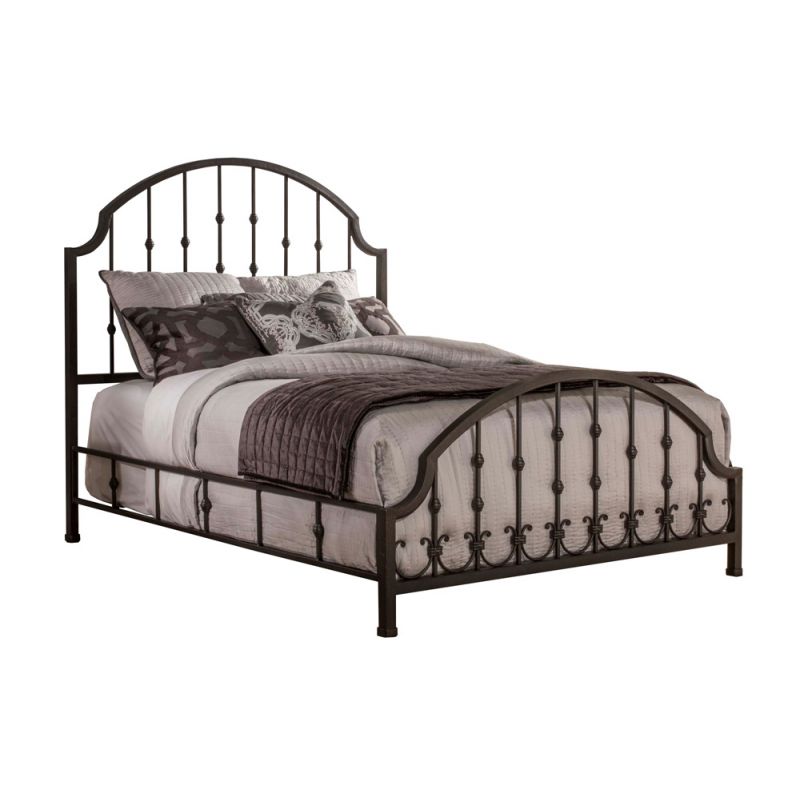 Hillsdale Furniture - Westgate King Metal Bed, Rustic Black - 1760BKR