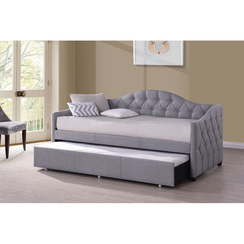 Hillsdale - Jamie Daybed With Trundle Gray Fabric - 1125DBTG