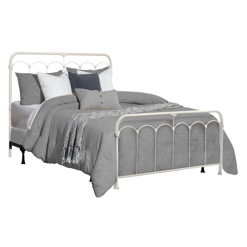 Hillsdale - Jocelyn Full Metal Bed, Soft White - 2168BFR