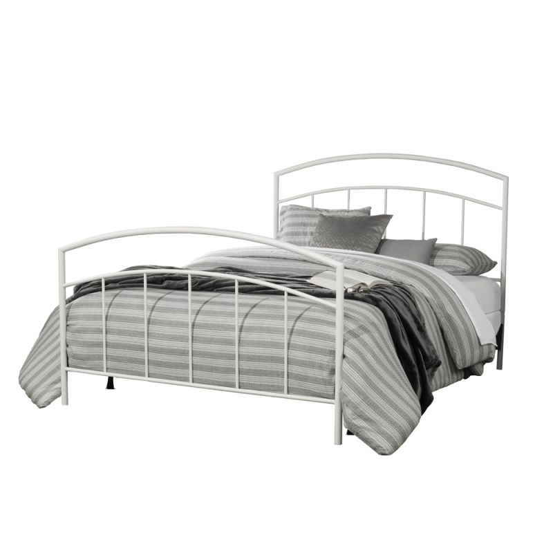 Hillsdale - Julien Full Metal Bed, Textured White - 1280BFR