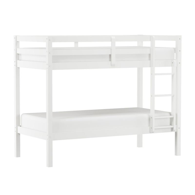Hillsdale Kids and Teen - Caspian Twin Over Twin Bunk Bed, White - 2179-021MY