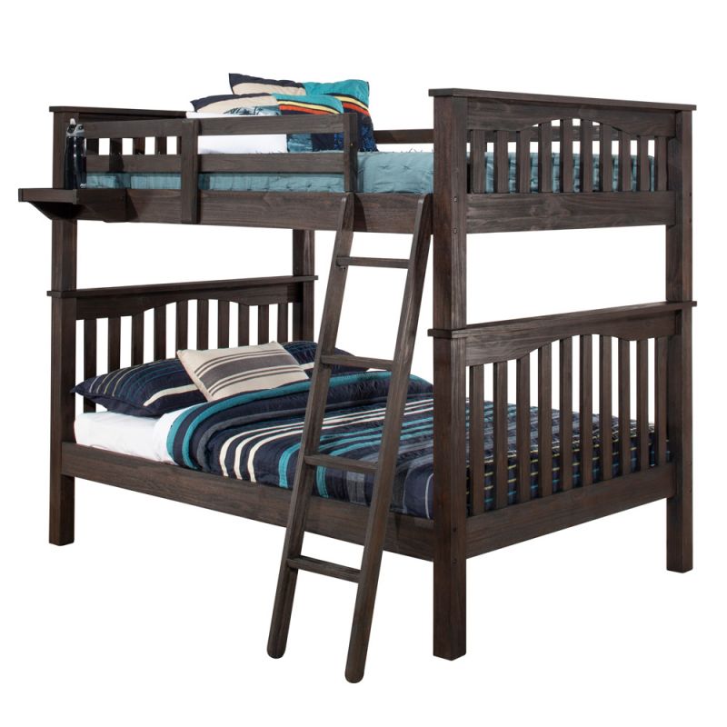 Hillsdale Kids and Teen - Highlands Harper Full Over Full Bunk with Hanging Nightstand, Espresso - 11055-2NHN