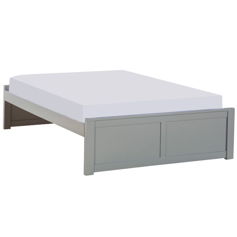 Hillsdale Kids and Teen - Pulse Wood Full Platform Bed, Gray - 2311PPFB