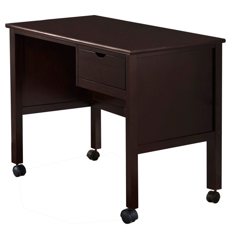 Hillsdale Kids and Teen - Schoolhouse 4.0 Wood 1 Drawer Desk, Chocolate - 2183-5540