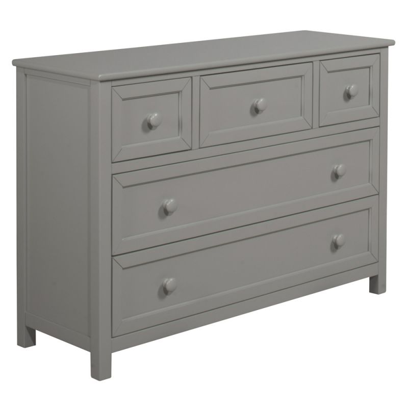 Hillsdale Kids and Teen - Schoolhouse 4.0 Wood Dresser with 5 Drawers, Gray - 2311-4500