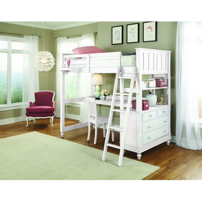 Kids' Highlands Desk with Hutch White - Hillsdale Furniture