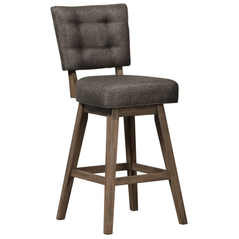 Hillsdale - Lanning Wood Counter Height Swivel Stool, Weathered Brown - 4872-827