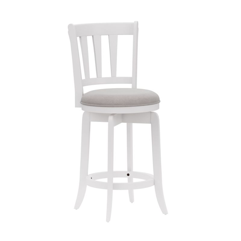Hillsdale - Presque Isle Wood Counter Height Swivel Stool, White - 4478-828