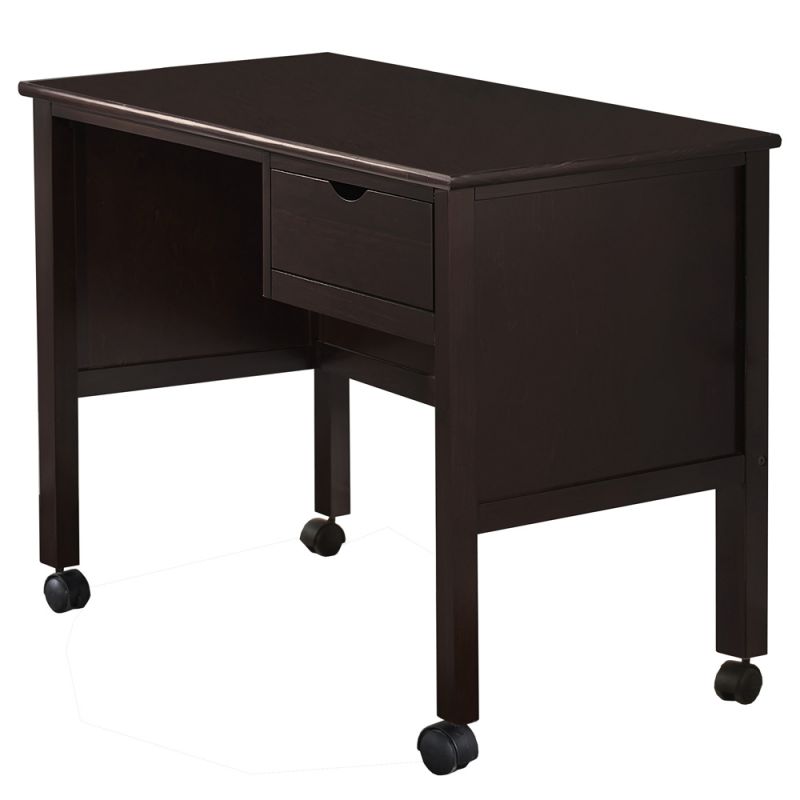 Hillsdale Kids - Schoolhouse 4.0 Wood 1 Drawer Desk, Chocolate - 2183-5540