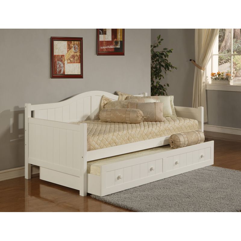 Hillsdale - Staci Daybed In White With Trundle Drawer - 1525DBT