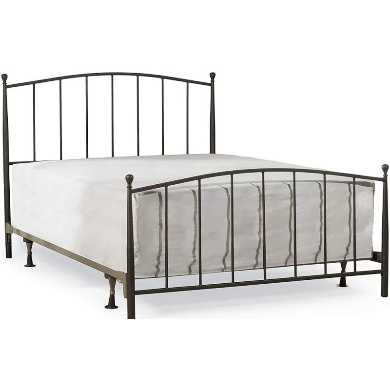 Hillsdale - Warwick Full Metal Bed with Frame, Gray Bronze - 2345BFR