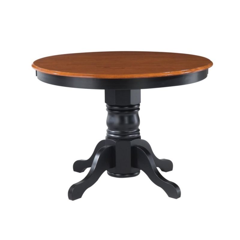 Homestyles Furniture - Bishop Black Pedestal Table - 5168-30